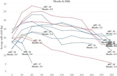 Lactation performances in primiparous Holstein cows following short and normal gestation lengths